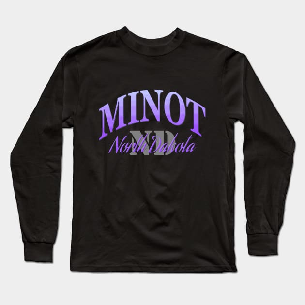 City Pride: Minot, North Dakota Long Sleeve T-Shirt by Naves